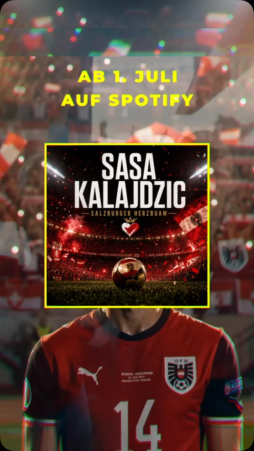 SPOTSTONE Instagram Beitrag zum Song Sascha Kalajdžić